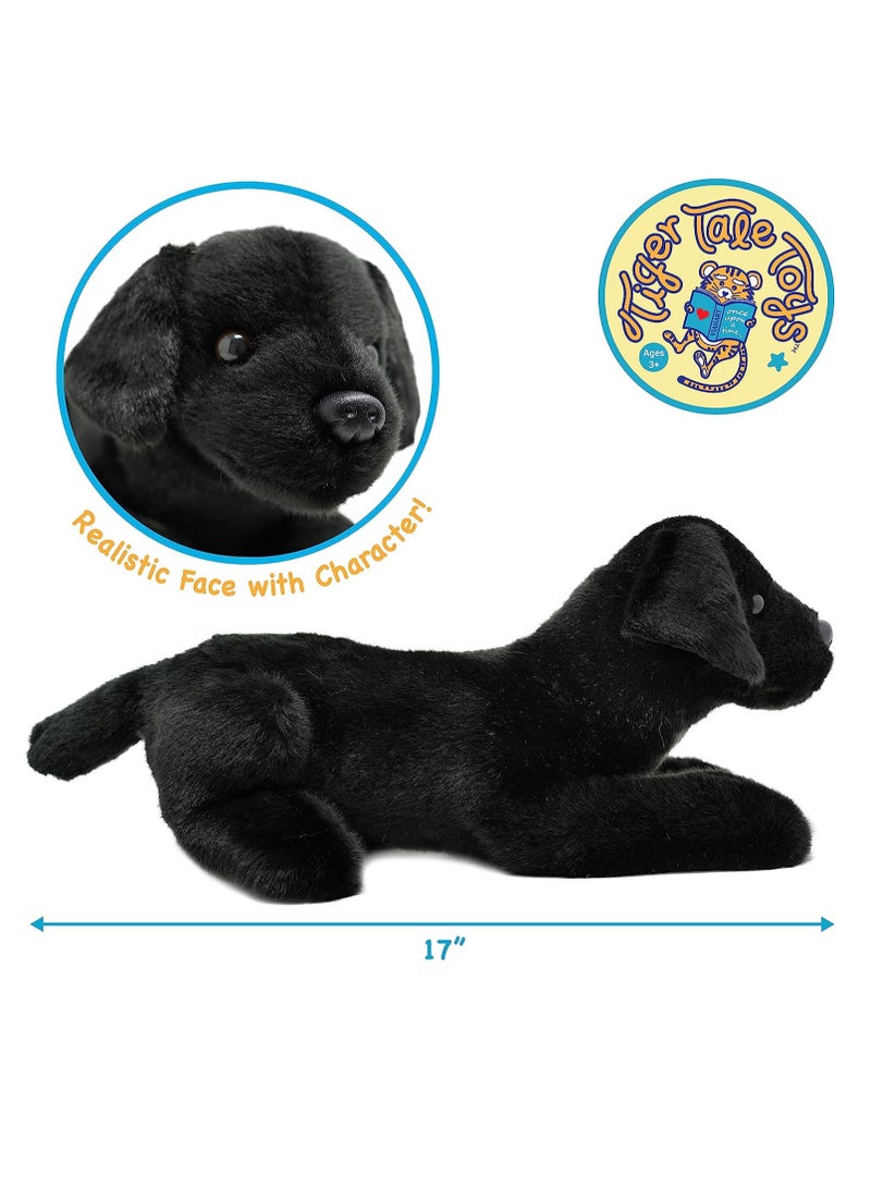 فياهارت فيهارت بليث الكلب الأسود الناعم لعبة محشوة للأطفال | حيوانات محشوة قابلة للعناق | ألعاب منفوخة للأطفال، الأطفال الصغار | قماش بوليستر | حشو بولي بروبيلين | العمر الموصى به 3+ - Image 3