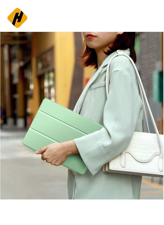 Case for iPad 8th Generation/iPad 10.2 Case 2020, Smart Folio Soft TPU Protective Case Cover with Apple Pencil Holder for iPad 8th/7th Gen, Auto Sleep/Wake - Matcha Green