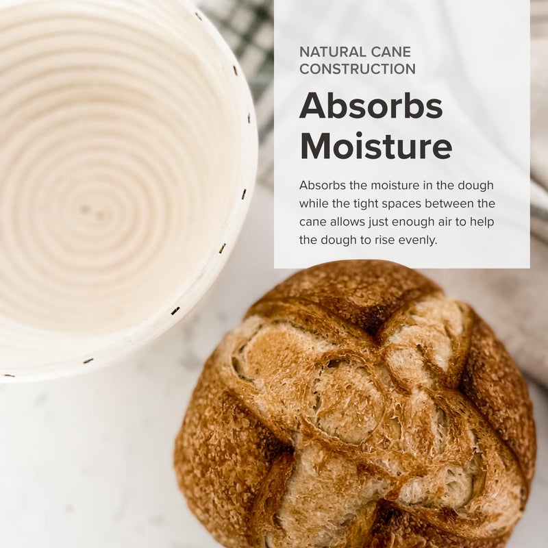 Frieling Round Proofing Basket, Brotform Bread Rising Banneton and Serving Basket, 10-Inch - Image 4