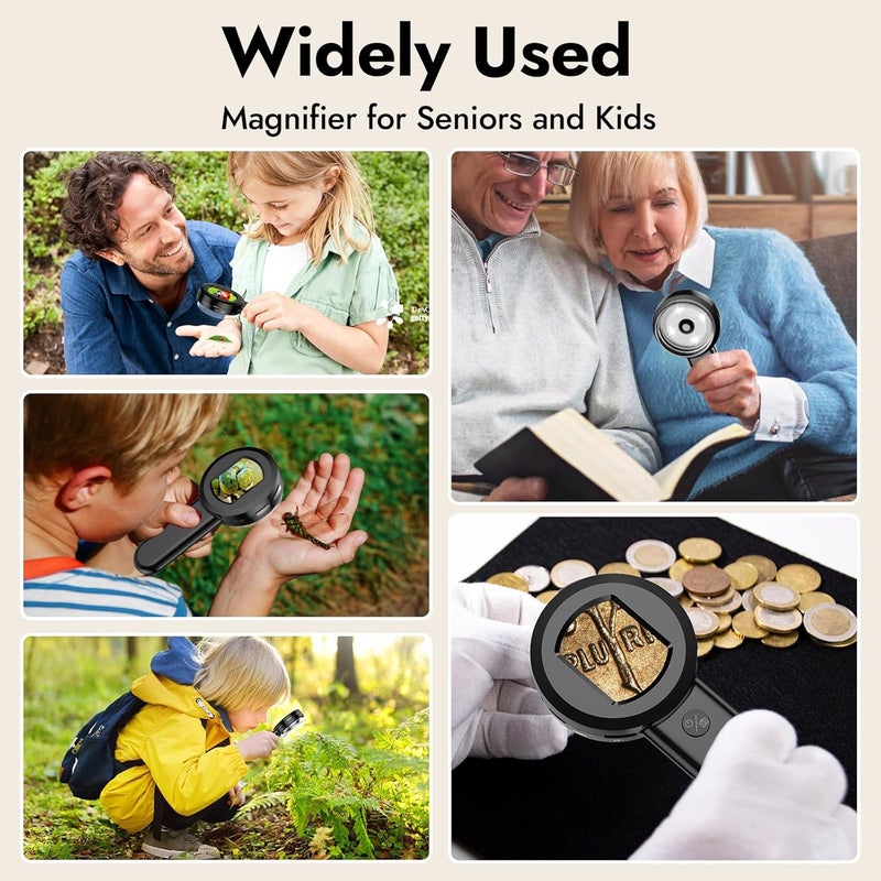 Digital Magnifier: Black Portable Visual Aid - Handheld Reading Magnifier for Low Vision Users - Image 5
