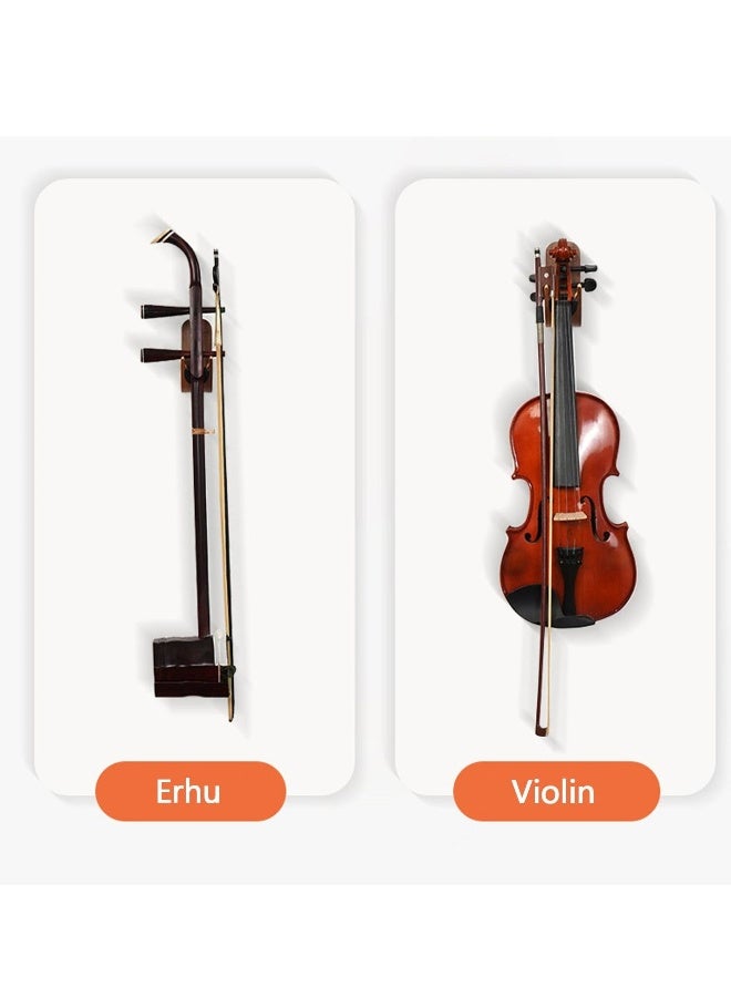 رف تعليق للجيتار أو الErhu - رف سهل التركيب للجيتار و الErhu وإكسسوارات الآلات الموسيقية - عرض آمن للتعليق للاستخدام المنزلي والاستوديو (جيتار، إيرهو)  - Image 4