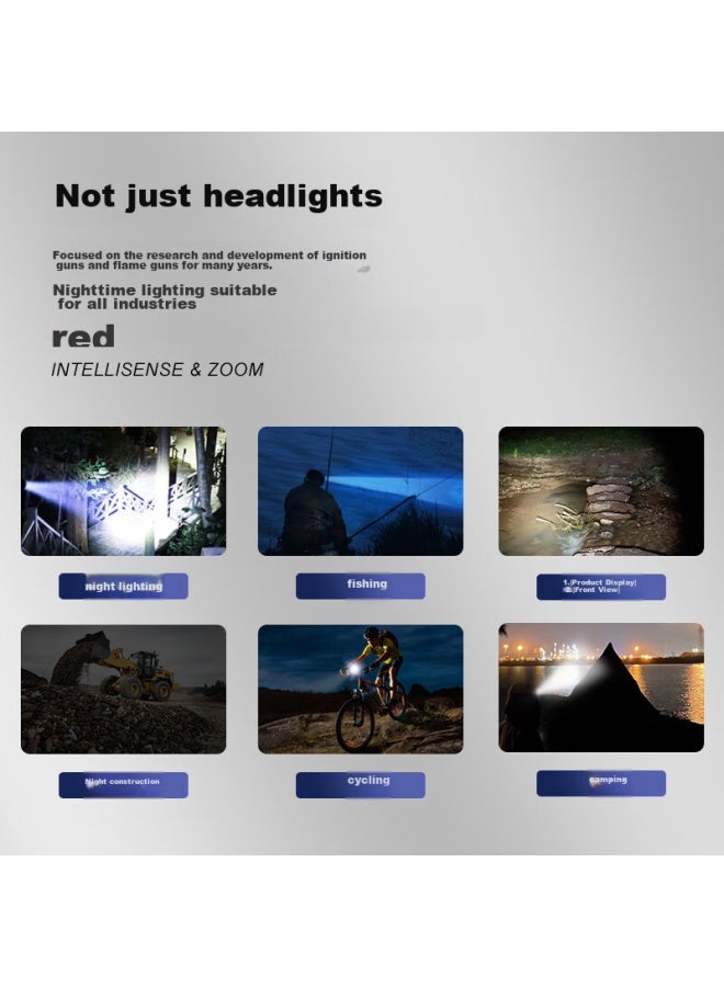 Warsun Wd06-1 Motion Sensor Headlamp, Long Battery Life, Led Night Fishing, High Brightness, Rechargeable, Ultra-bright, Long-range, Waterproof, For Work And Fishing - Image 5