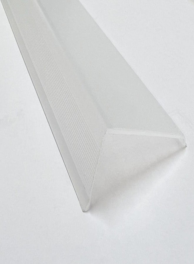 Import 21" Lens Diffuser Under Cabinet Replacement Cover Narrow L-21 x W-1-15/16 x H-15/16 Angled Edge - Image 2