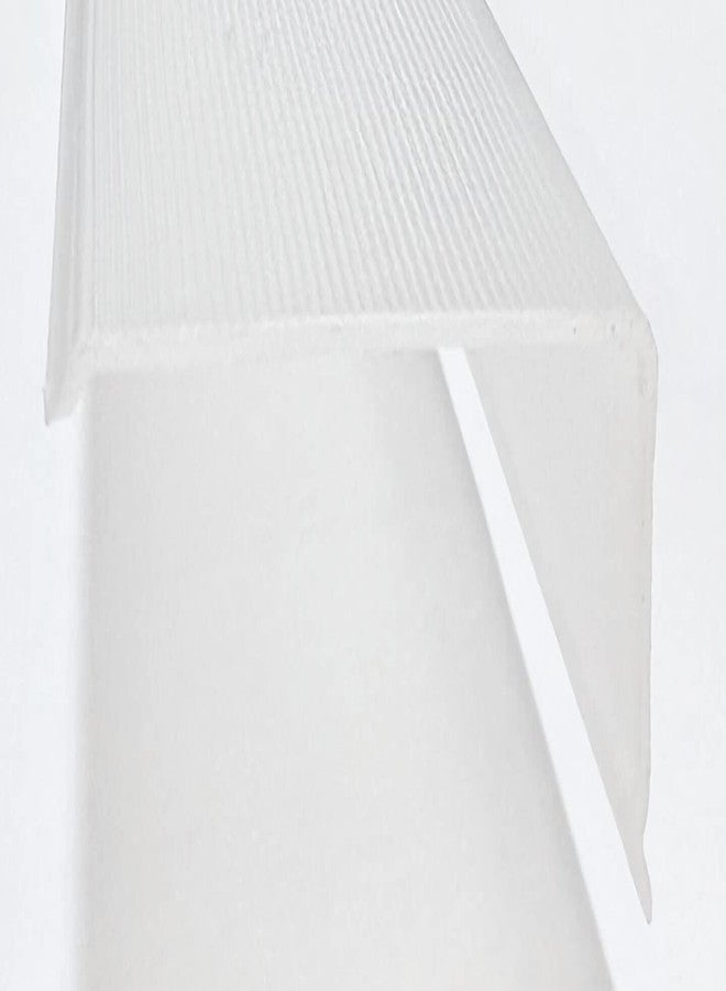Import 21" Lens Diffuser Under Cabinet Replacement Cover Narrow L-21 x W-1-15/16 x H-15/16 Angled Edge - Image 4