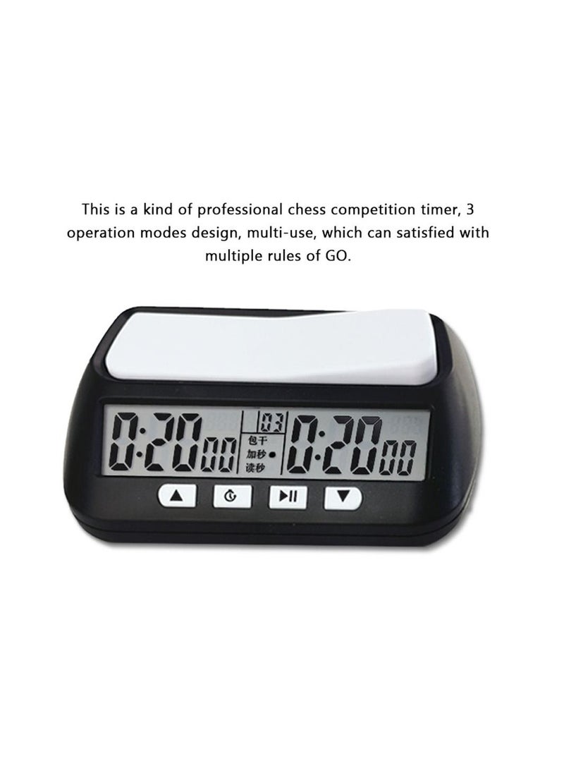 null - Professional Chess Clock Electronic Board Game Competition Hour Meter Compact Count Up Down Timer - Image 1