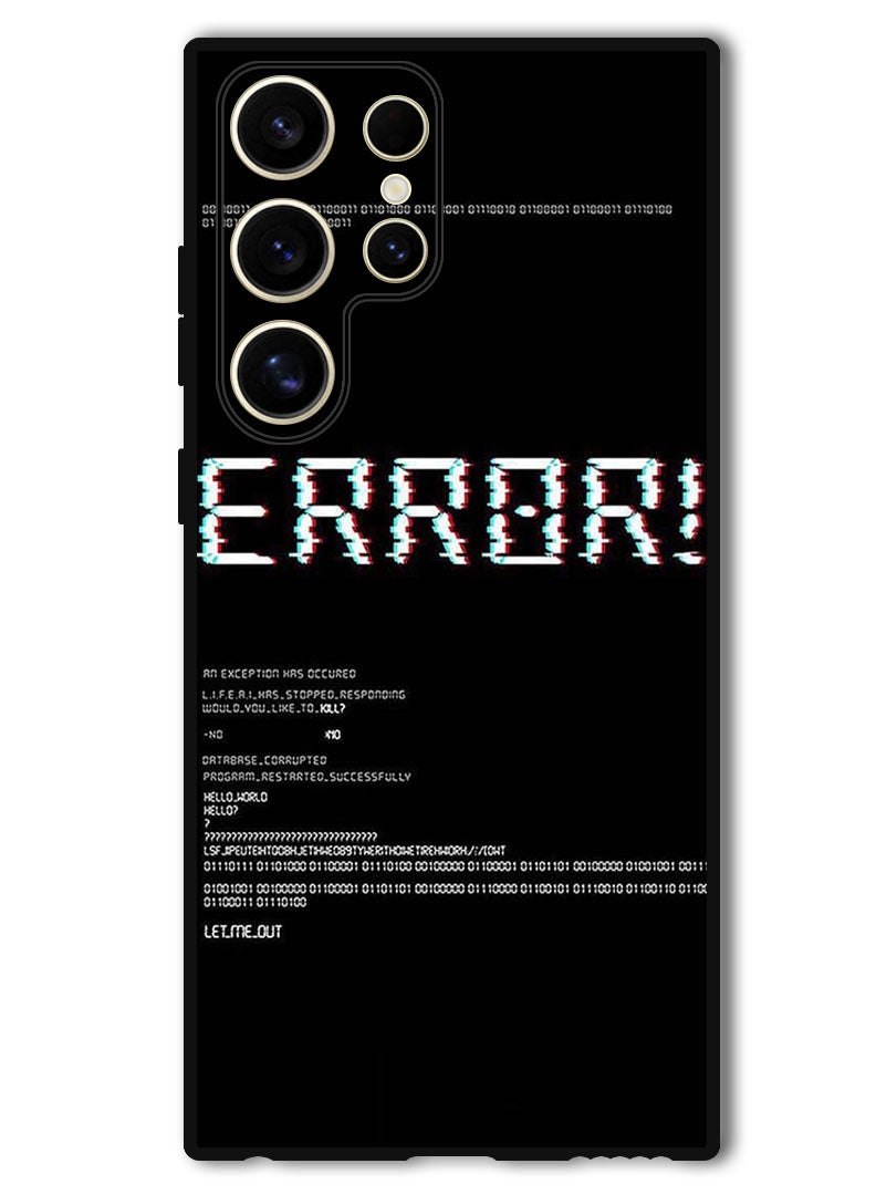 Theodor Protective Case Anti Scratch Shock Proof Bumper Cover For Samsung Galaxy S24 Ultra Error - Image 1