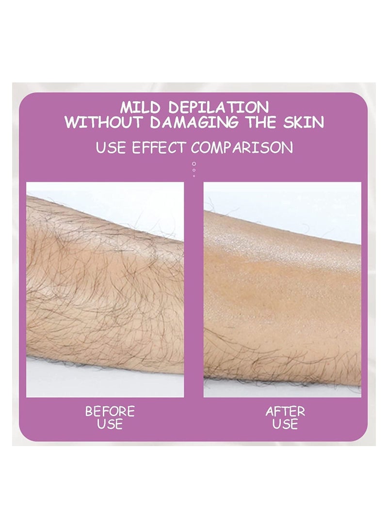 ORiTi ممحاة شعر كريستالية، مزيل شعر كريستالي غير مؤلم للنساء والرجال والذراعين والساقين والظهر، بشرة ناعمة وحريرية، مزيل شعر كريستال سحري وأداة مقشرة للبشرة لأي جزء من الجسم - Image 4