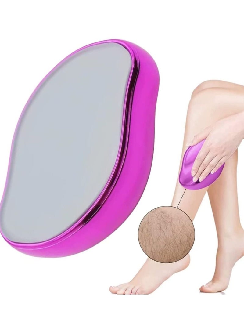 ORiTi ممحاة شعر كريستالية، مزيل شعر كريستالي غير مؤلم للنساء والرجال والذراعين والساقين والظهر، بشرة ناعمة وحريرية، مزيل شعر كريستال سحري وأداة مقشرة للبشرة لأي جزء من الجسم - Image 1