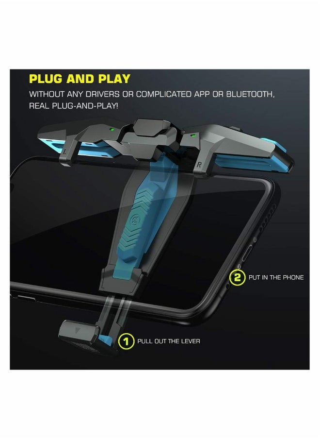 Generic F4 Falcon Mobile Gaming Triggers - Sensitive Joysticks for PUBG, Fortnite & Call of Duty - Compatible with iOS & Android  - Image 5