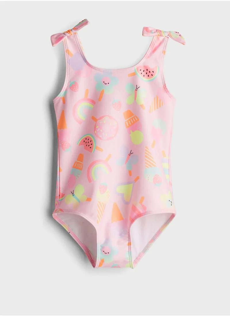 H&M Kids Floral High Leg Swimsuit