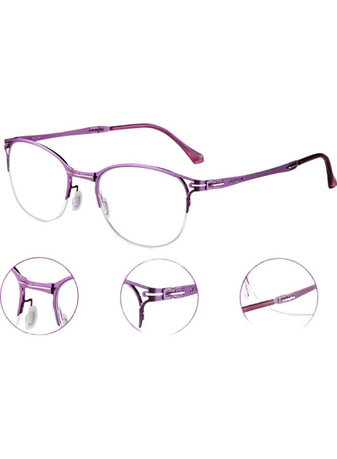 Sunset Red Folding Portable Brand High Definition Anti-Blue Light Reading Glasses For Women E9071Z +200 Degrees, Ideal Birthday Gift For Mom - Image 3