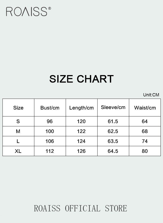 roaiss Solid Pleated Hem Belted V-Neck Dress for Women Elegant Temperament Adjustable Dark Green Long Sleeve Dress Ladies Wedding Guest Waist  Mid-Rise Dresses Costume for Ladies Ramadan Eid al-Adha - Image 3