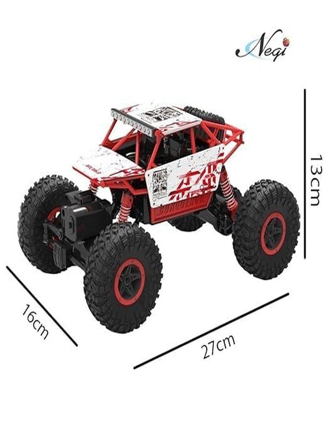 نيجي سيارة نيجي 1:18 قابلة لإعادة الشحن، رباعية الدفع، تعمل بتردد 2.4 جيجاهرتز، سيارة رالي 4x4، شاحنة وحشية تعمل بجهاز تحكم عن بعد، ألعاب أطفال (بلاستيك، أحمر) - Image 3