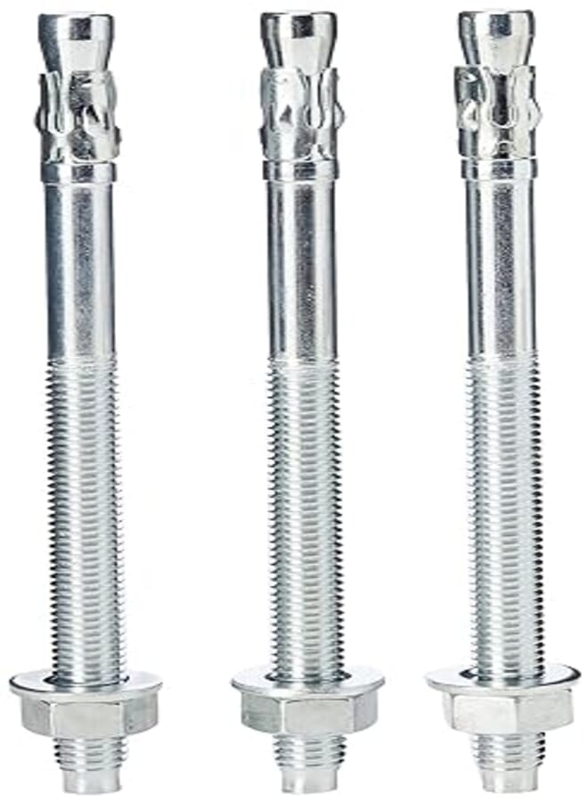 AHC K-ZYTB12180B5 M12 x 180 mm Through Bolts - Zinc Plated (Pack of 5)