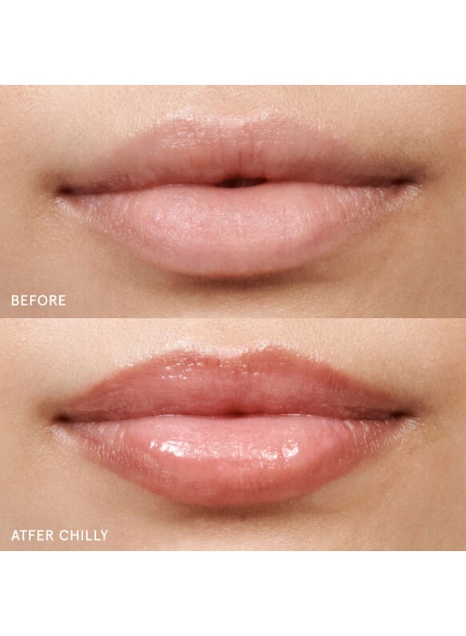 Glossier Lip Glaze Hydrating Sheer Lip Oil chilly 8ml - Image 2