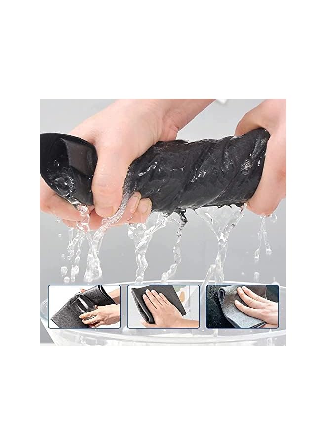 promass 10Pcs Magic Cleaning Cloth Thickened Microfibre Cleaning Cloths Streak Free All Purpose Microfiber Towels, Reusable Microfiber Cleaning Rag for Kitchen Bathroom Car Glass - Image 4
