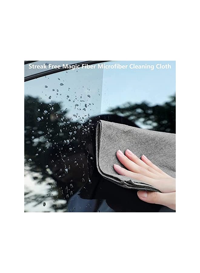 promass 10Pcs Magic Cleaning Cloth Thickened Microfibre Cleaning Cloths Streak Free All Purpose Microfiber Towels, Reusable Microfiber Cleaning Rag for Kitchen Bathroom Car Glass - Image 2