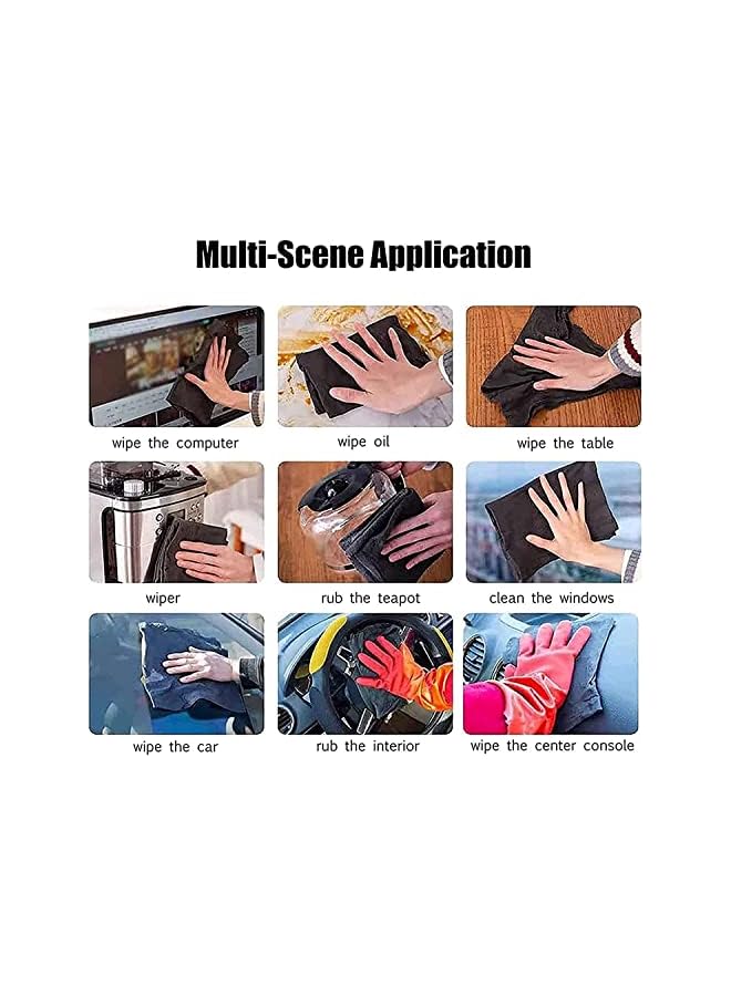 promass 10Pcs Magic Cleaning Cloth Thickened Microfibre Cleaning Cloths Streak Free All Purpose Microfiber Towels, Reusable Microfiber Cleaning Rag for Kitchen Bathroom Car Glass - Image 5