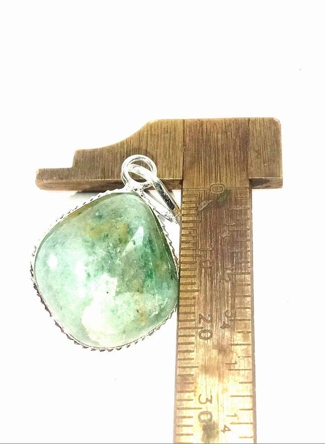 CA AGATE Green Averitune Tumbled Healing Pendant Necklace Healing Crystals Pendant - Image 2