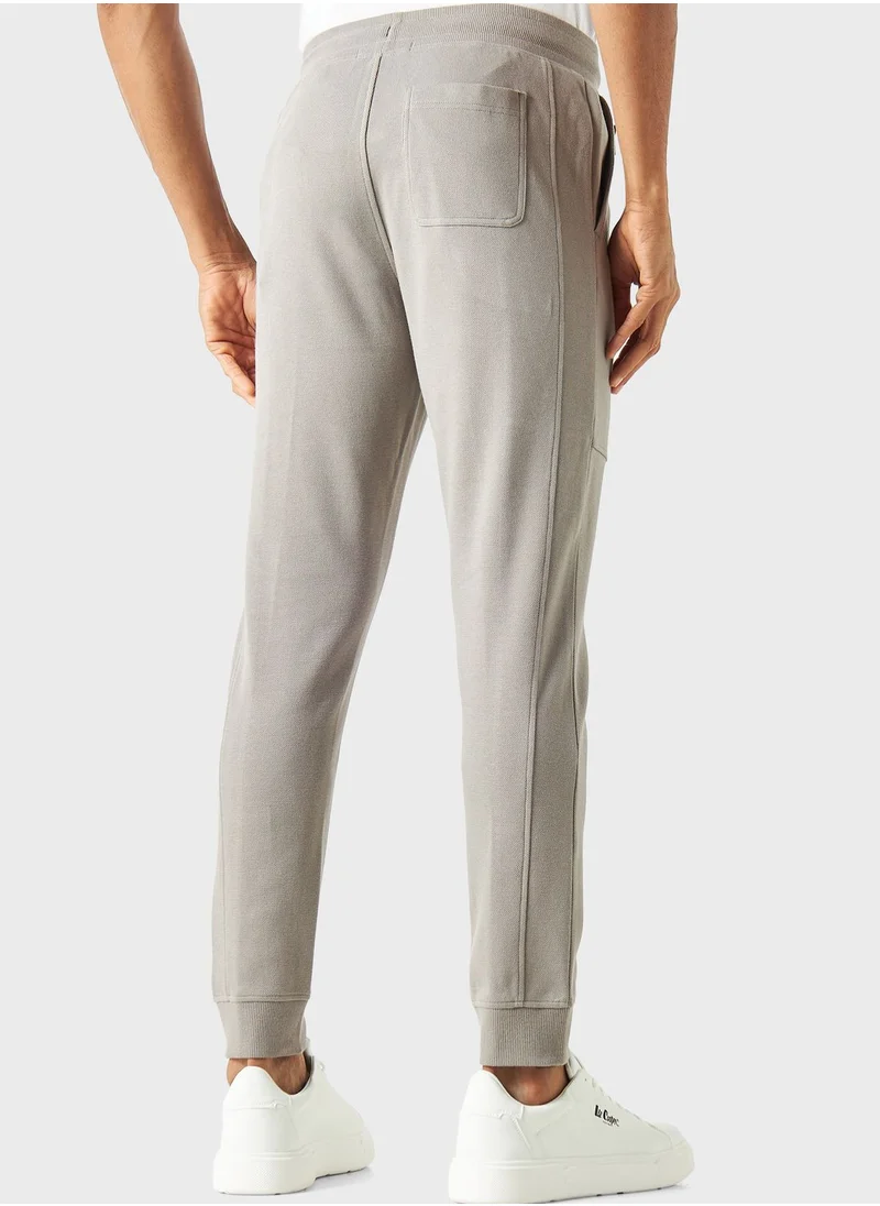 Iconic Drawstring Pocket Detal   Sweatpants