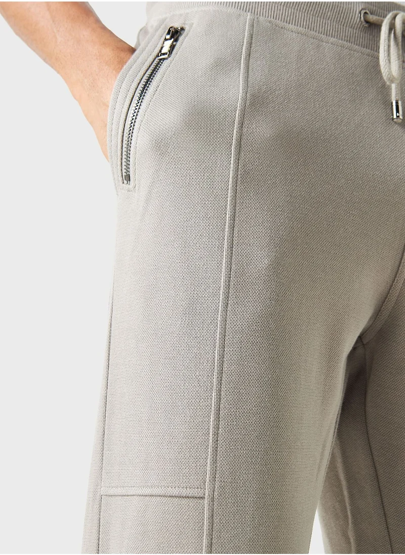 Iconic Drawstring Pocket Detal   Sweatpants