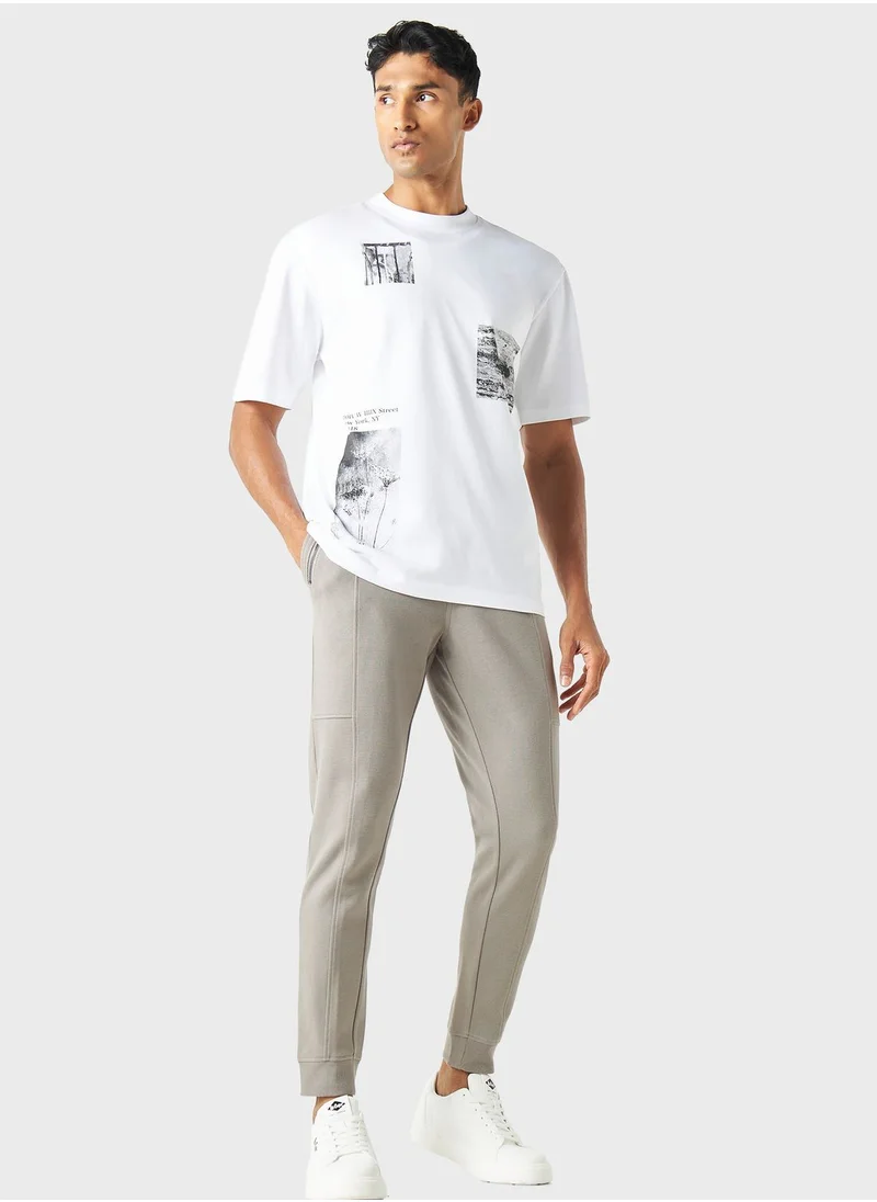 Iconic Drawstring Pocket Detal   Sweatpants