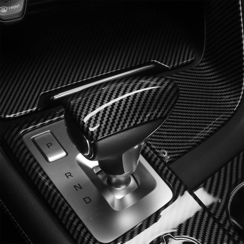 Amzcar Gear Shift Knob Cover Knob Gear Stick Protector Car Shifter Cover Compatible with Genesis G70 20172022 Genesis G80 20152023 AccessoriesCarbon Fiber Style - Image 2