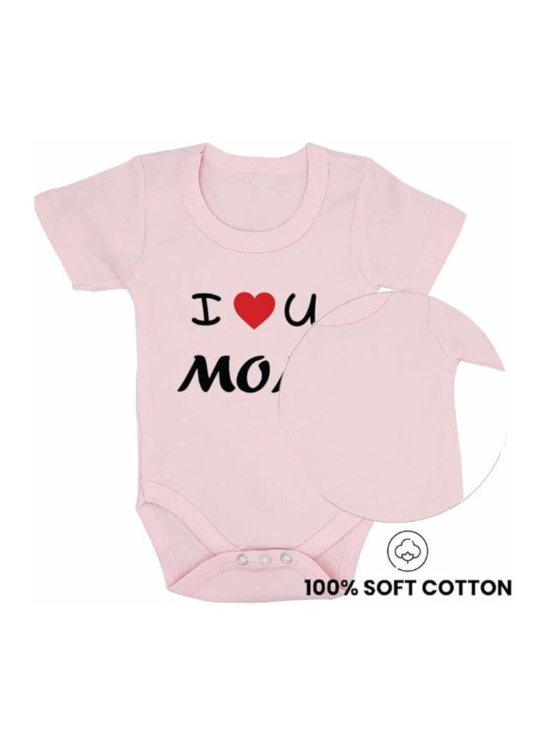 PRINTSHOP4ME Pack Of 2 Baby Romper Mama And Papa Printed-Soft Cotton Short Sleeve Bodysuits For Newborns,Infants And Toddlers-Unisex Baby Onesies For Boys And Girls - Image 5