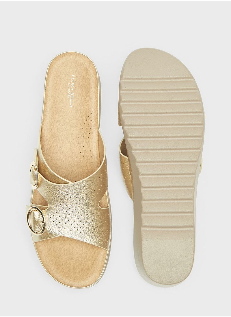 Multi Strap Wedge Sandals