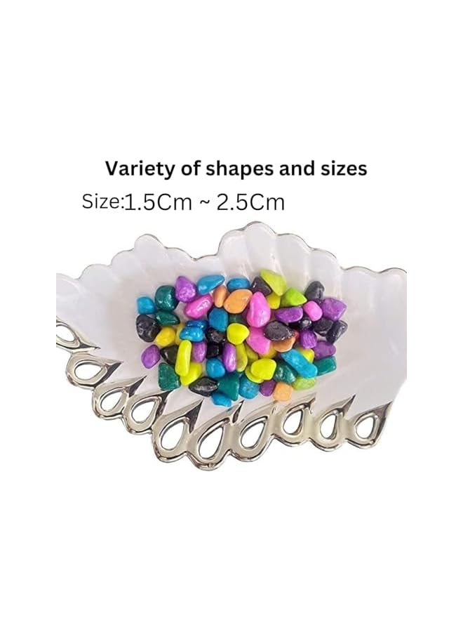 The Bros Decorative Stone 500 Gram for Fish Aquarium and Flower, Decor Pebbles, for Outdoor & Indoor Home Garden Decoration, Arts & Crafts Projects, Party Favors (500 Gram, Red) - Image 4