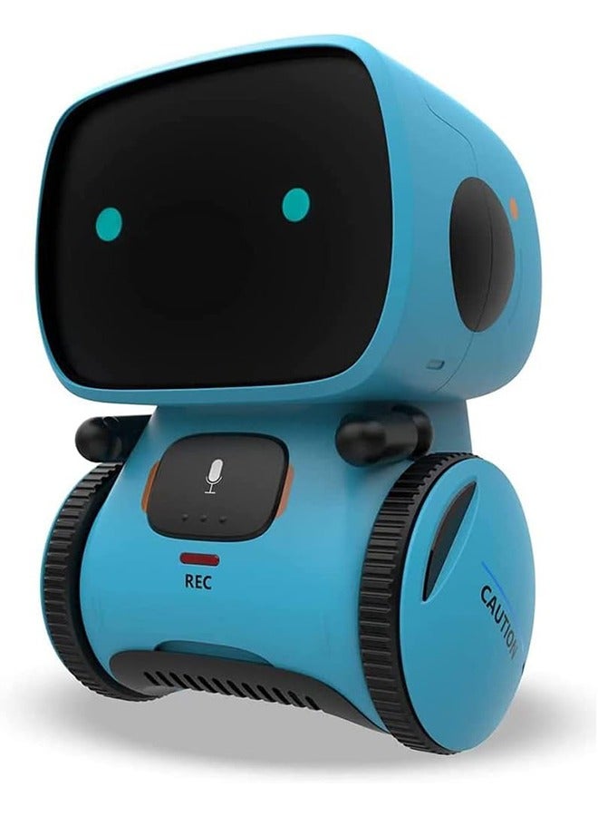 Robot Toy, Smart Talking Robots, Smart Robotic with Voice Control and Touch Sensor, Singing, Dancing, Repeating, Gift Toys for Kids Age 3 and Up(Blue) - Image 1
