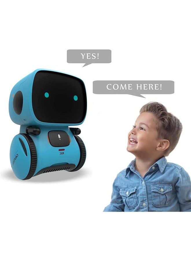 Robot Toy, Smart Talking Robots, Smart Robotic with Voice Control and Touch Sensor, Singing, Dancing, Repeating, Gift Toys for Kids Age 3 and Up(Blue) - Image 5