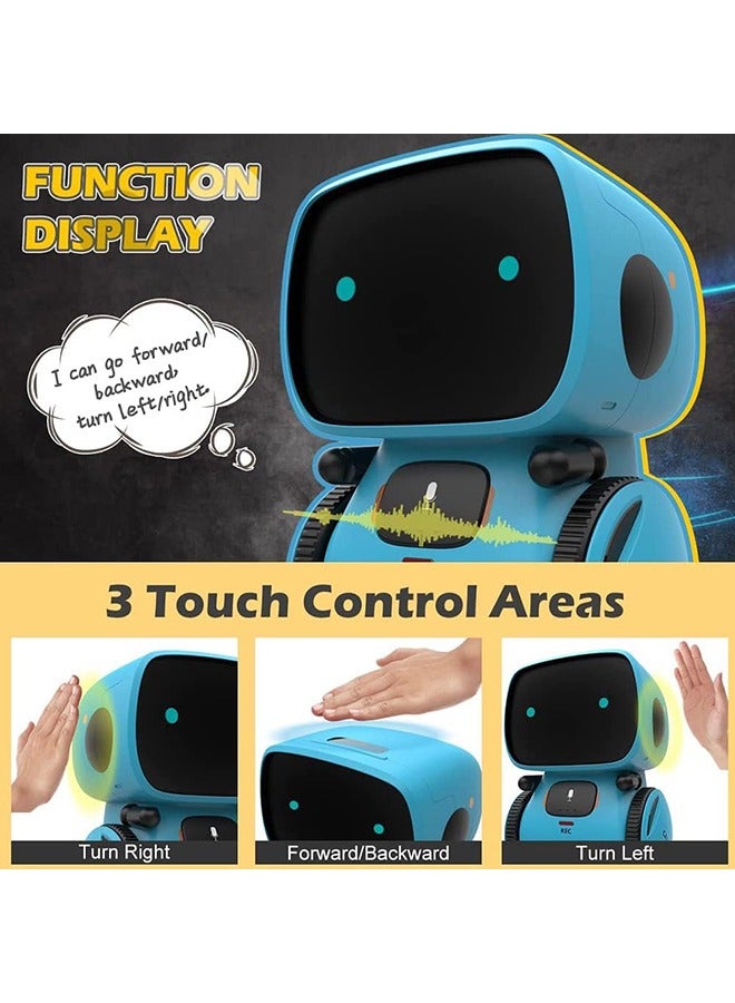 Robot Toy, Smart Talking Robots, Smart Robotic with Voice Control and Touch Sensor, Singing, Dancing, Repeating, Gift Toys for Kids Age 3 and Up(Blue) - Image 3