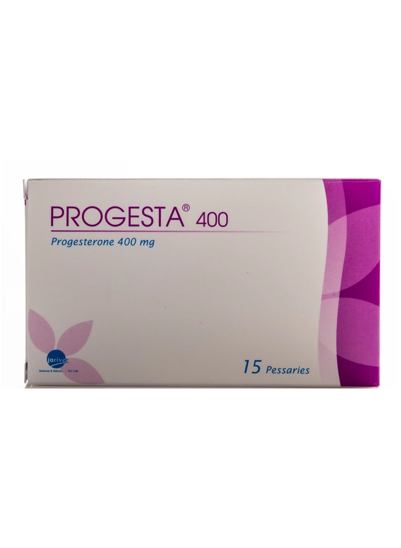 بروجيستا 400 ملغ 15 تحاميل