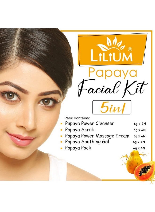 Lilium papaya & D-Oxy Tan Facial Kit Pack of 2 For Fairer Complexion & More Effective Anti Sun Tan, 120g - Image 2
