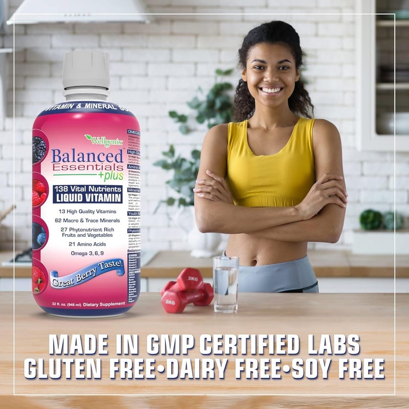 Wellgenix Balanced Essentials Liquid Nutritional Supplement 32 Ounces  Very Berry - Image 5