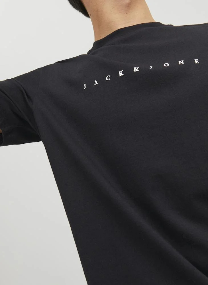 JACK & JONES Slogan Crew Neck Regular Fit T-Shirt
