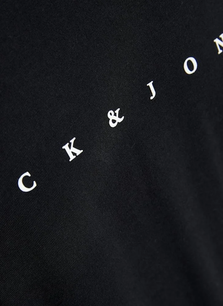 JACK & JONES Slogan Crew Neck Regular Fit T-Shirt