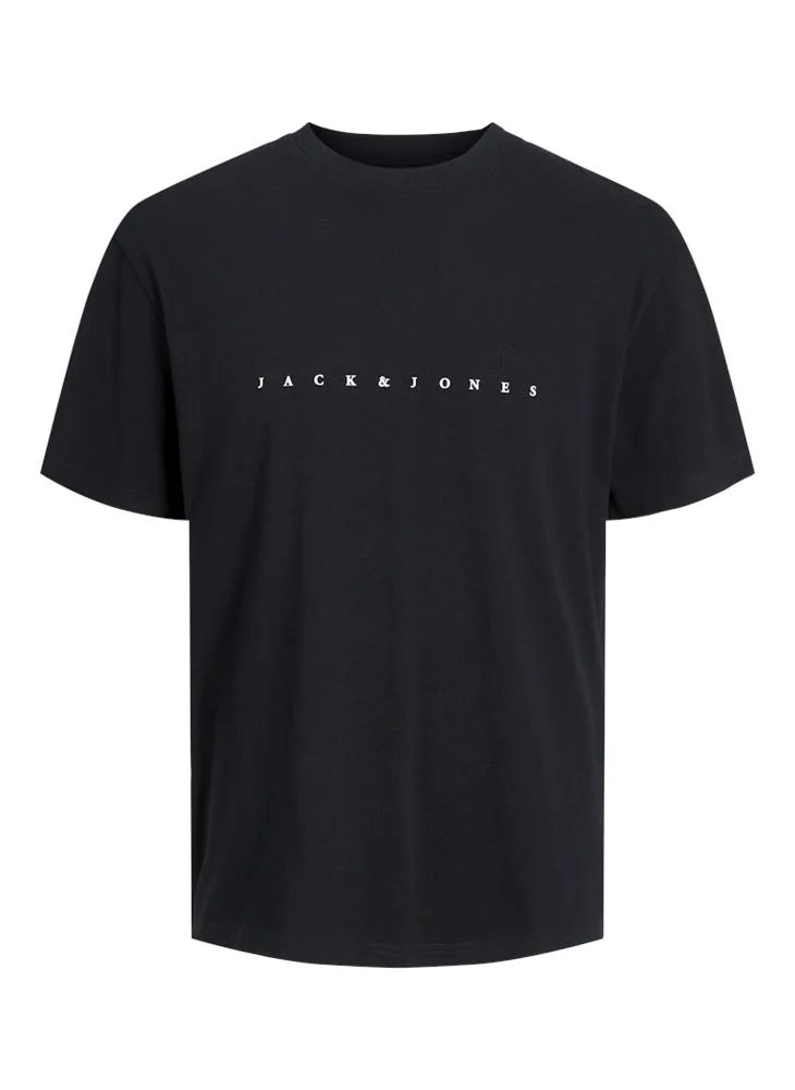 JACK & JONES Slogan Crew Neck Regular Fit T-Shirt