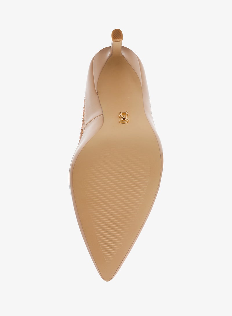 STEVE MADDEN SAXXON Embellished Pointed Toe Pumps - Image 5