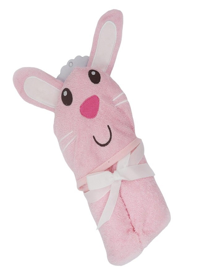 Kradyl Kroft 100% Cotton Baby Hooded Bath Towel with Bath Loofah | Soft Absorbent Cotton Bath Towels for Baby (Rabbit) - Image 3