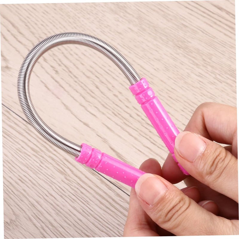 Pink Facial Hair Remover Spring Epilator Tool For Upper Lip Chin Forehead Eyebrows - Image 4