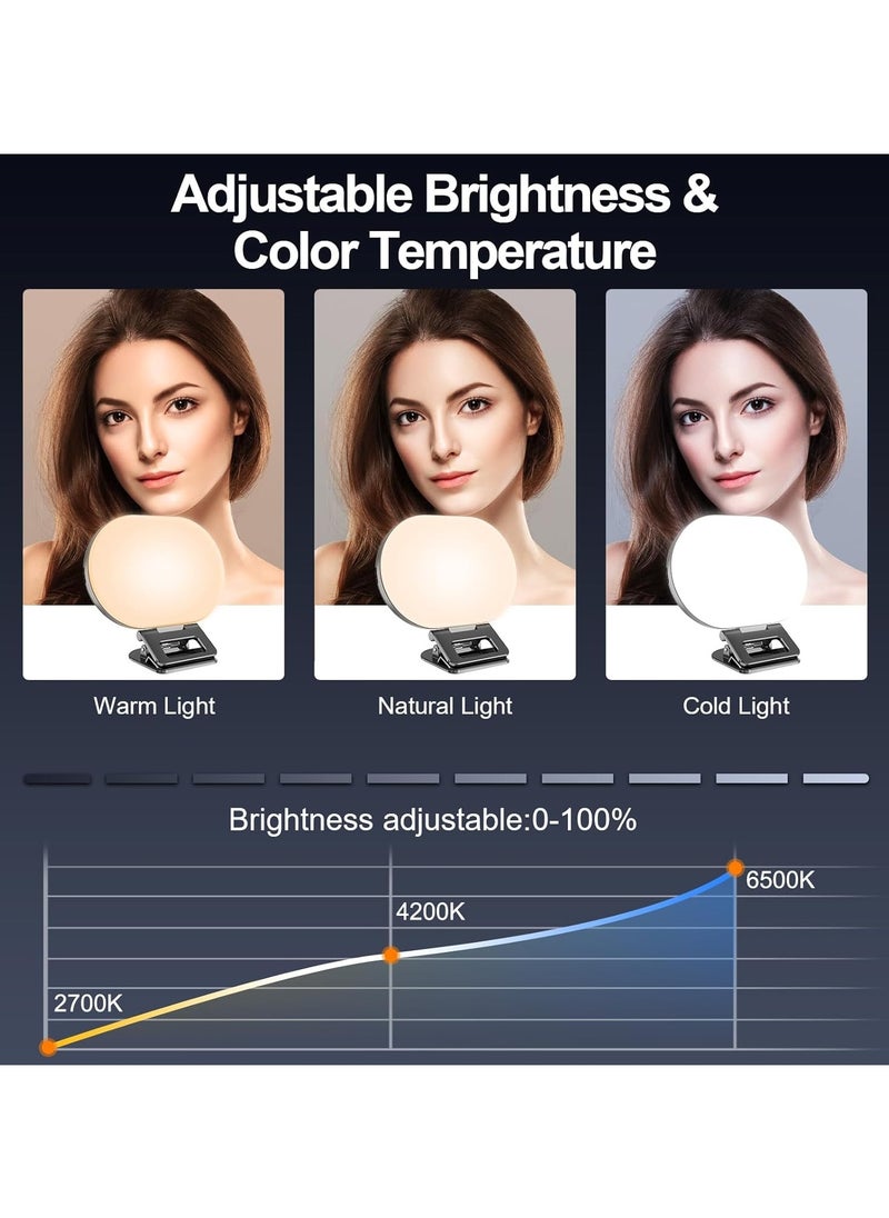 Generic LED Full-Screen Selfie Light, Portable Fill Ring Light with 3 Lighting Modes 10 Bright Levels, CRI 95+, 2000 mAh Rechargeable Phone Light with Clip for iPhone Android Tablet Tiktok Video  - Image 2