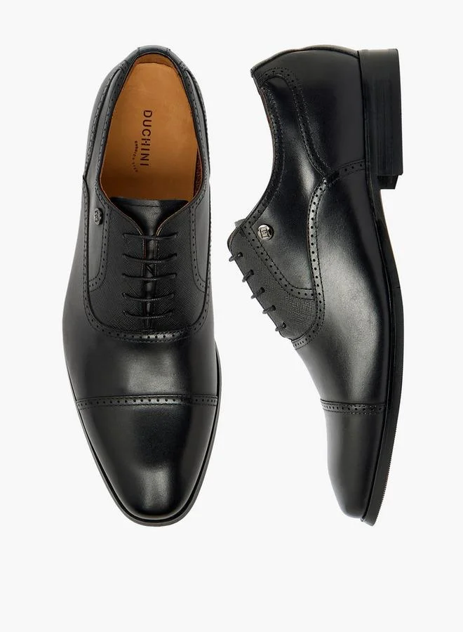 Men Lace-Up Derby Shoes