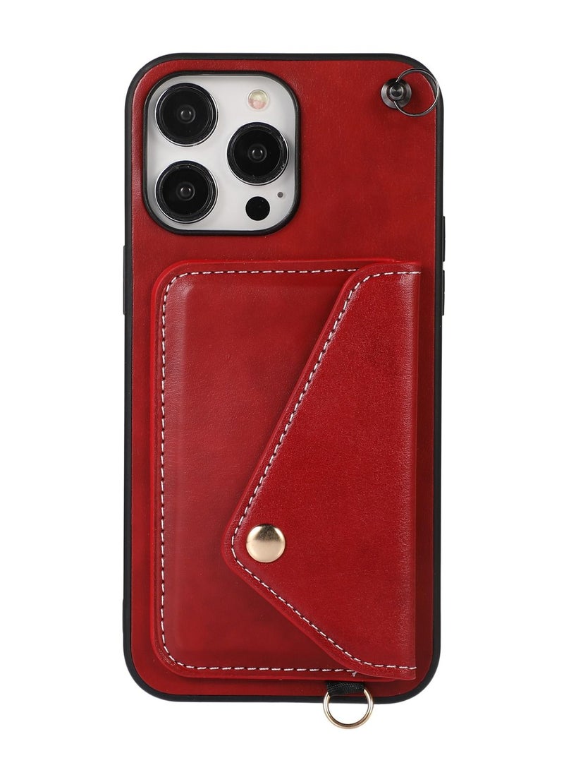 Suteni Back Cover Leather Protective Wallet Mobile Phone Case for iPhone - Image 1