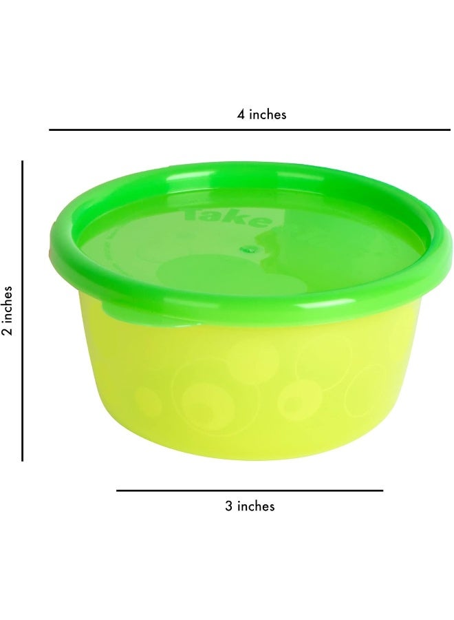 The First Years Take & Toss Toddler Bowls Set - Reusable Toddler Snack Cups - Toddler and Baby Snack Containers with Snap On Lids - Ages 9 Months and Up - 8 Oz - 6 Count - Image 4