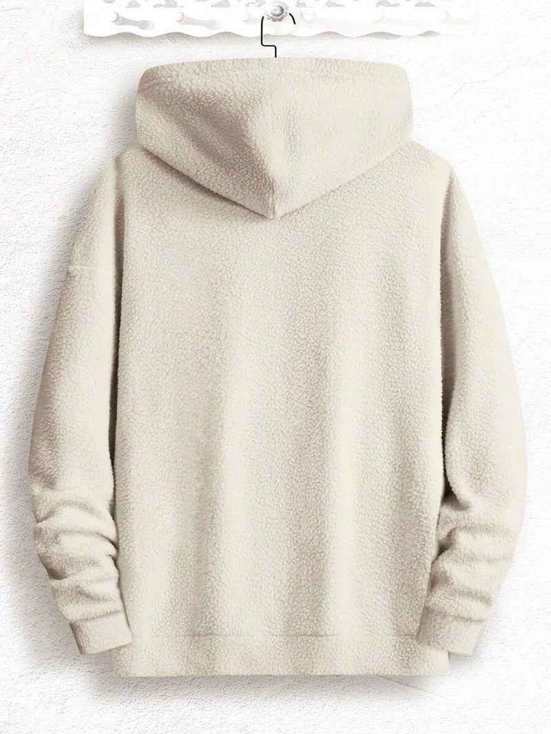 JVX Men Sweatshirts || Sweatshirts for Men || Wool Sweater || Unisex Hoodie ||Hoodie (SWEATSHIRT-10-CREAM-M) - Image 3