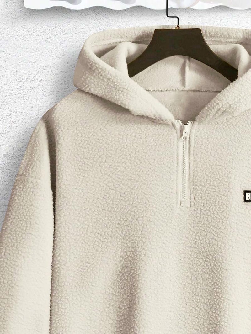 JVX Men Sweatshirts || Sweatshirts for Men || Wool Sweater || Unisex Hoodie ||Hoodie (SWEATSHIRT-10-CREAM-M) - Image 4