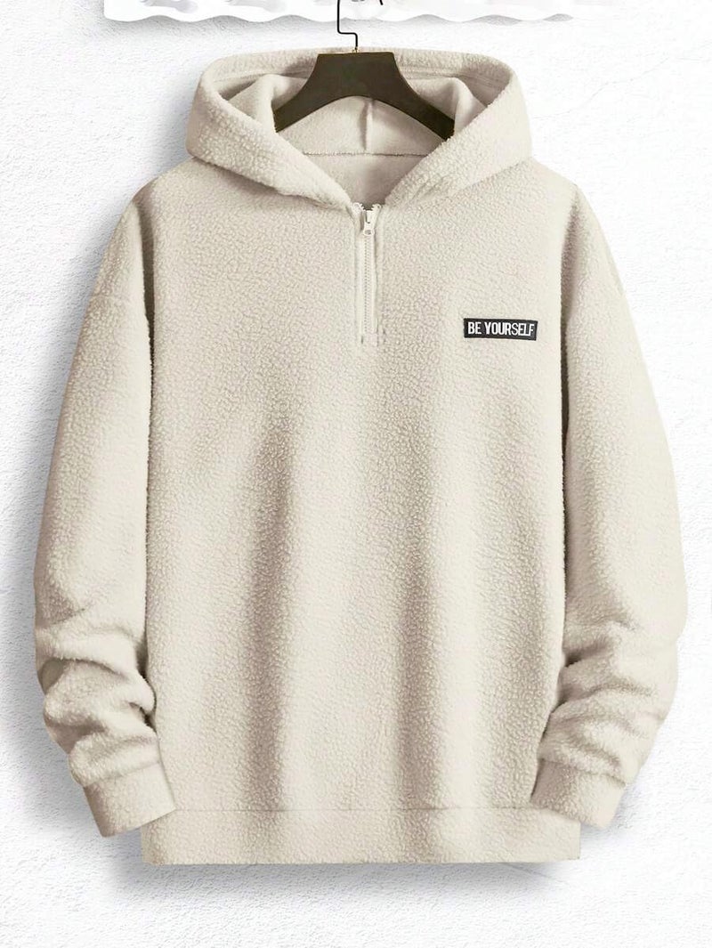 JVX Men Sweatshirts || Sweatshirts for Men || Wool Sweater || Unisex Hoodie ||Hoodie (SWEATSHIRT-10-CREAM-M) - Image 2