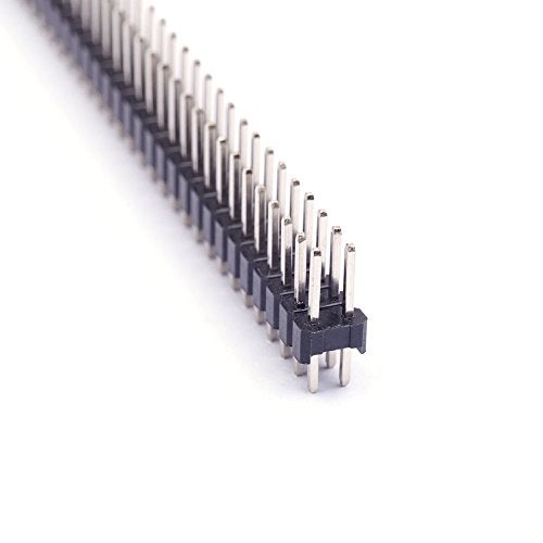 Cylewet 24Pcs Double Row 2×40Pin Breakable Pin Header 2.54mm Male Straight Pin Header Connector for Arduino (Pack of 24) CYT1063 - Image 4